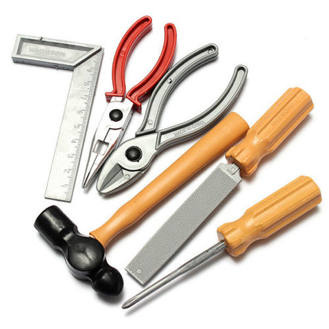 Childs Building Tool Kit Set DIY Construction Toy