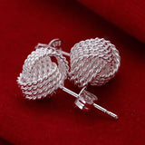 925 Sterling Silver Tennis Earrings