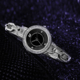 Stainless Steel Diamond Luxury Quartz Bracelet Watch