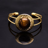 Amethyst Copper Gold Plated Bracelet