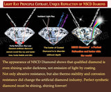 3 Carat NSCD Simulated Diamond Ring 3 Cut Stone 2 Trillion Cut Side Stones