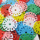 150pcs Multicolor Snowflake Creative Building Blocks Assemblage Toy