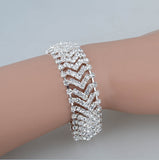 Charming Gold/Sliver Plated Wedding Crystal Bracelet For Women