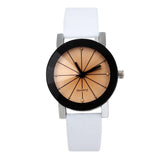 Casual Faux Leather Quartz Analog Women's Wrist  watch