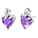Heart Bijouterie Sterling Silver Women Earrings