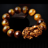 Natural Black Agate Beads Bracelet