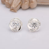 New Arrival ! 925 Sterling Silver Crystal Earrings
