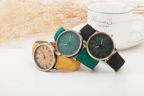Women's Quartz Denim Fabric Casual Watches