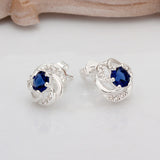 New Arrival ! 925 Sterling Silver Crystal Earrings