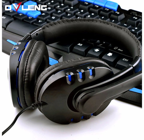Q7 USB Gaming Headphone Headset With Microphone and Volume Control