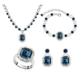 Women's Austrian Crystal Diamond Jewelry Set