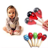 Wooden Rattle Baby Shakers