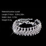 Charming Gold/Sliver Plated Wedding Crystal Bracelet For Women