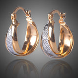 18K Gold/Silver Hoop Earrings For Women