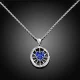 925  Sterling Silver Collares Zirconium Miss Shi Necklace