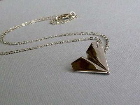 Free Harry Styles Paper Airplane Silver pendant Necklace